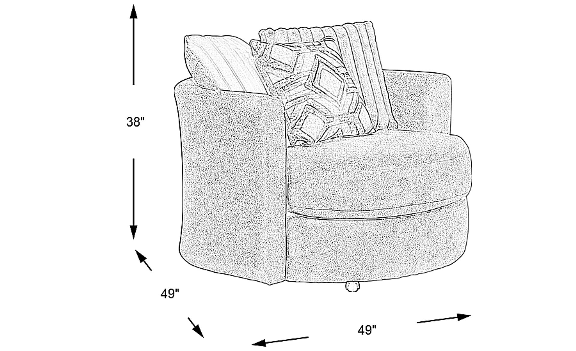 Dimension Image. Please refer to the Dimension Tab on this page for dimension details.
