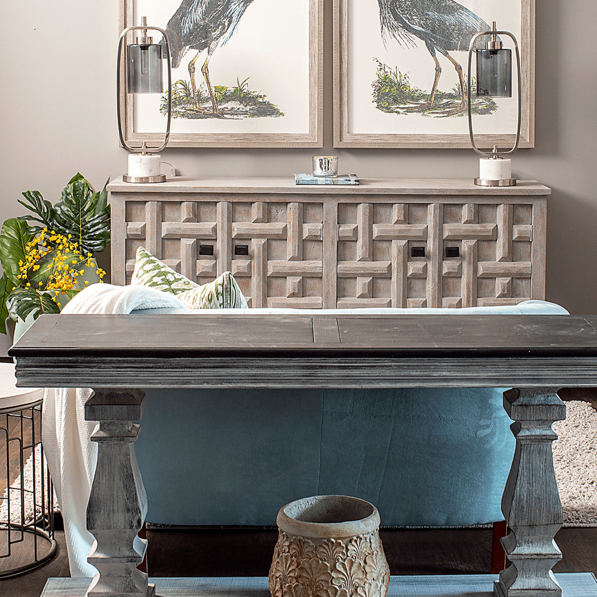 Morekis Black Sofa Table - Image 4