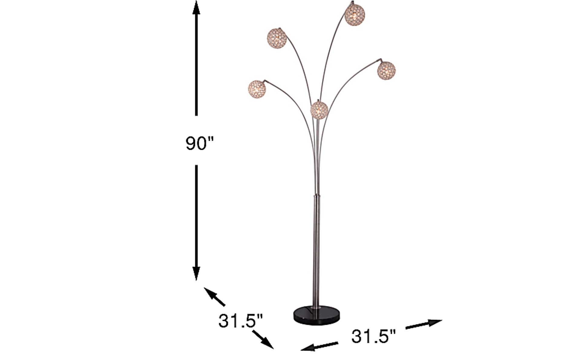 Dimension Image. Please refer to the Dimension Tab on this page for dimension details.