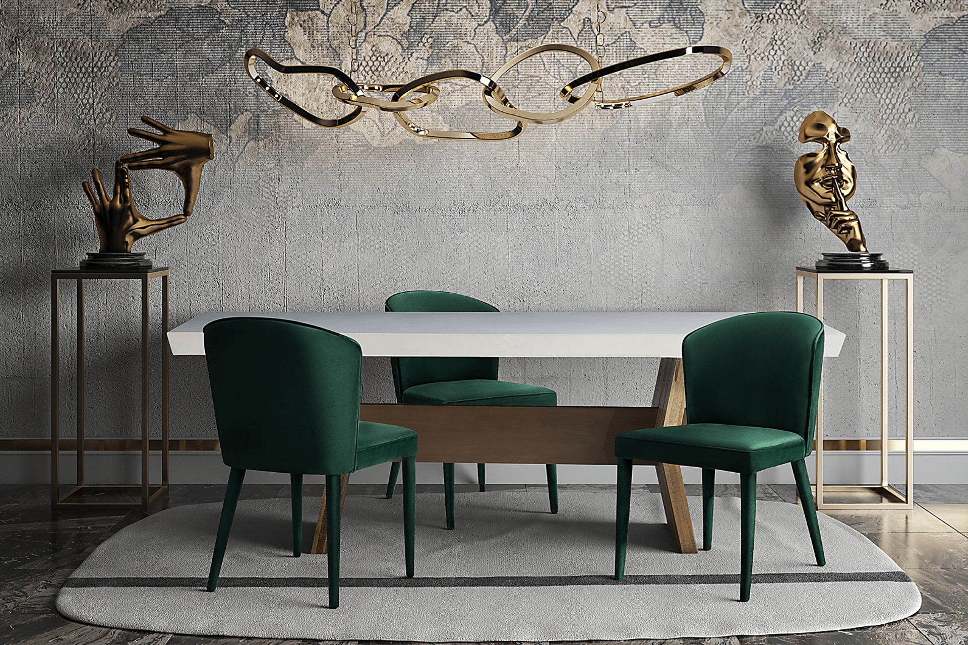 Morell Green Dining Chair - Image 5