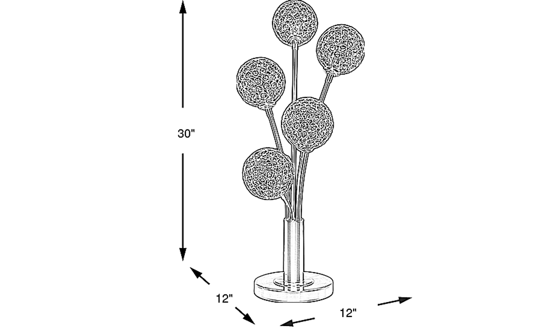 Morell Silver Table Lamp