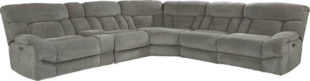Morello Gray 6 Pc Dual Power Reclining Sectional - Thumbnail - Image 1