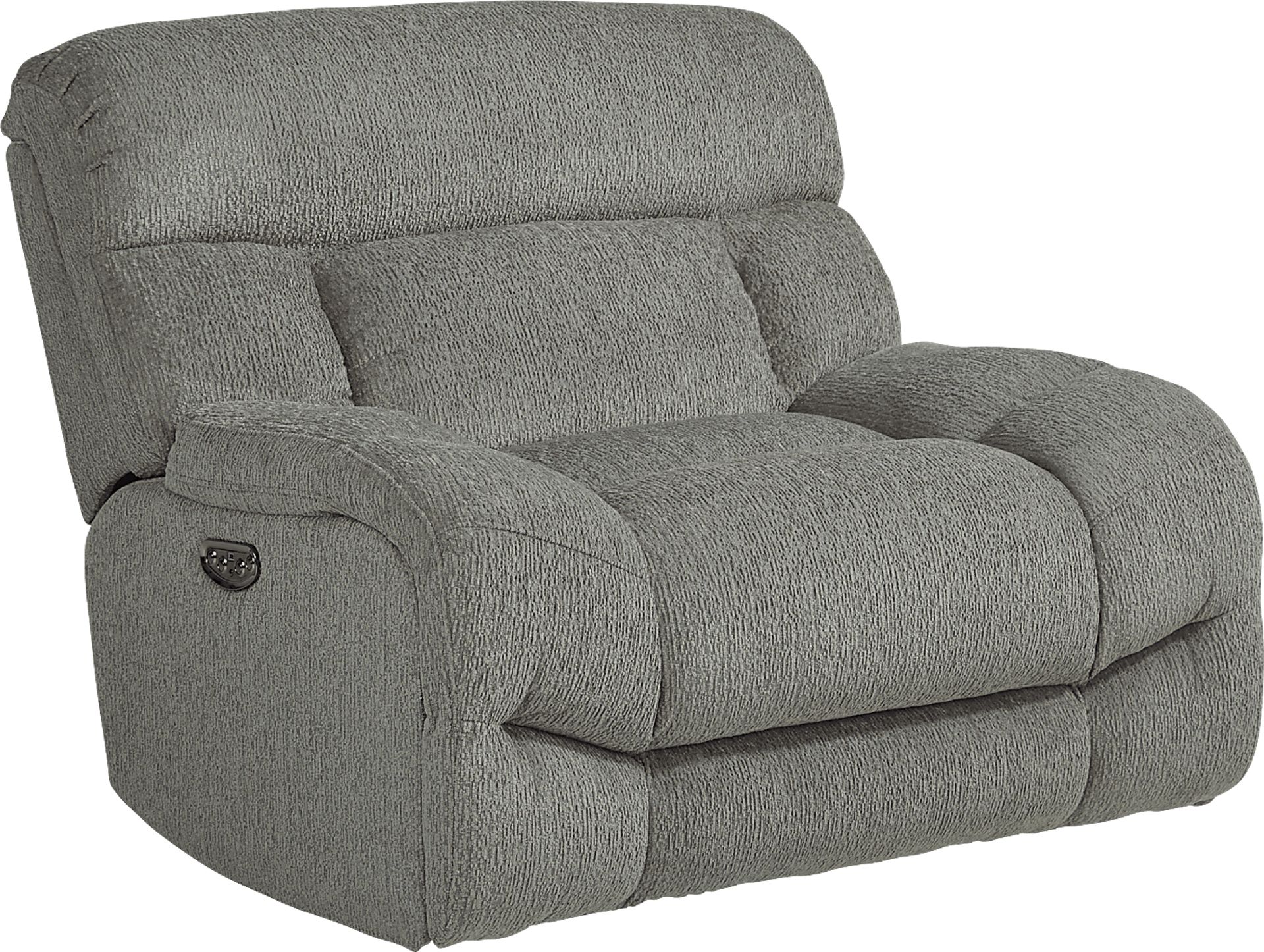 Morello Gray Dual Power Recliner - Image 1