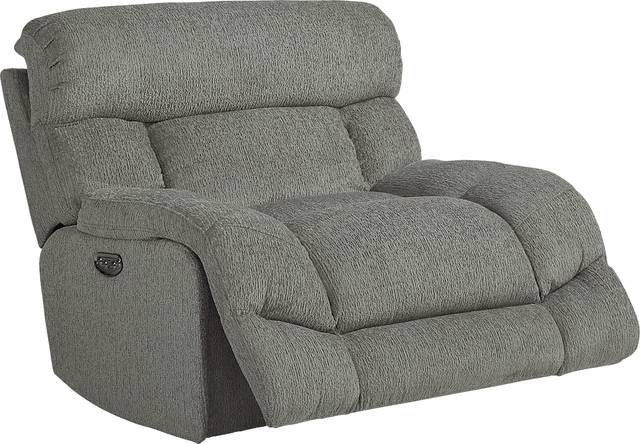 Morello Gray Dual Power Recliner - Thumbnail - Image 2