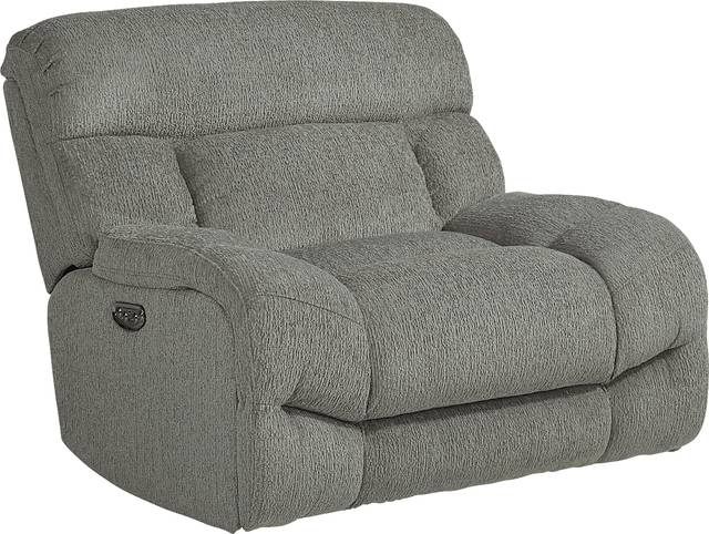 Morello Gray Dual Power Recliner - Thumbnail - Image 1