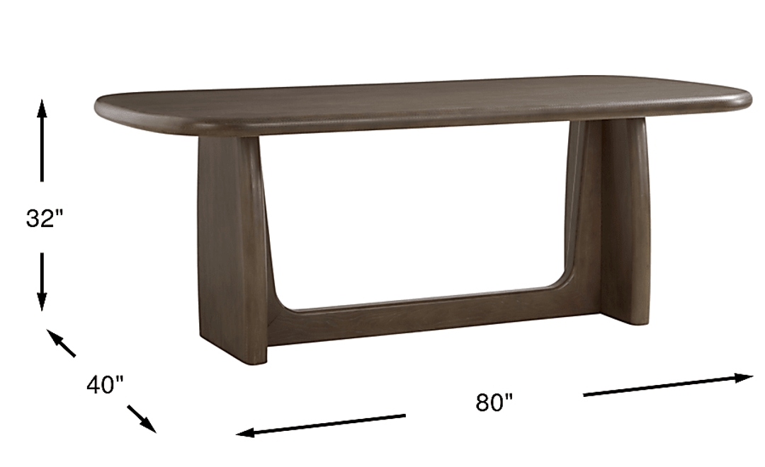 Moreno Brown Dining Table