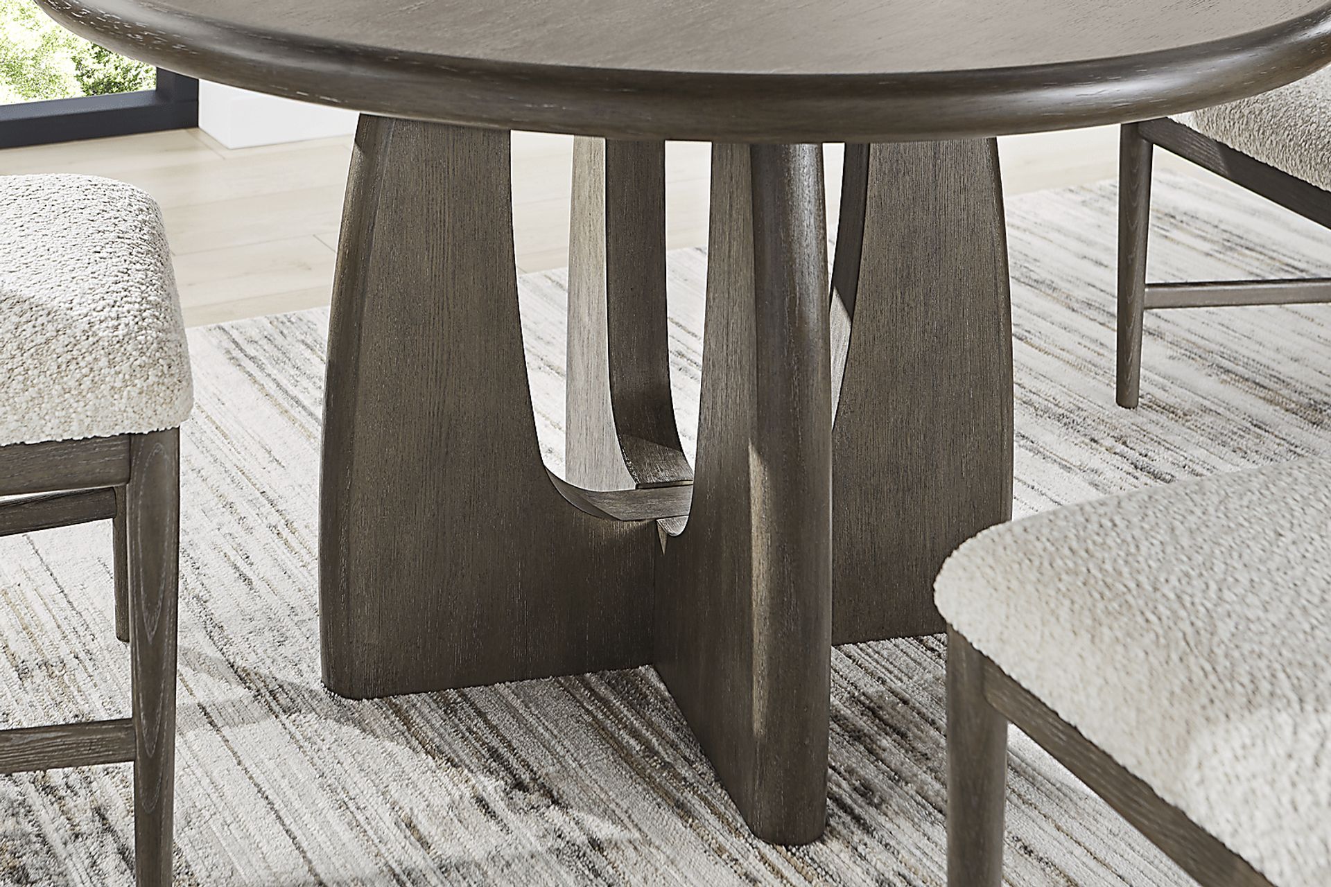 Moreno Brown 5 Pc Round Dining Room - Image 4