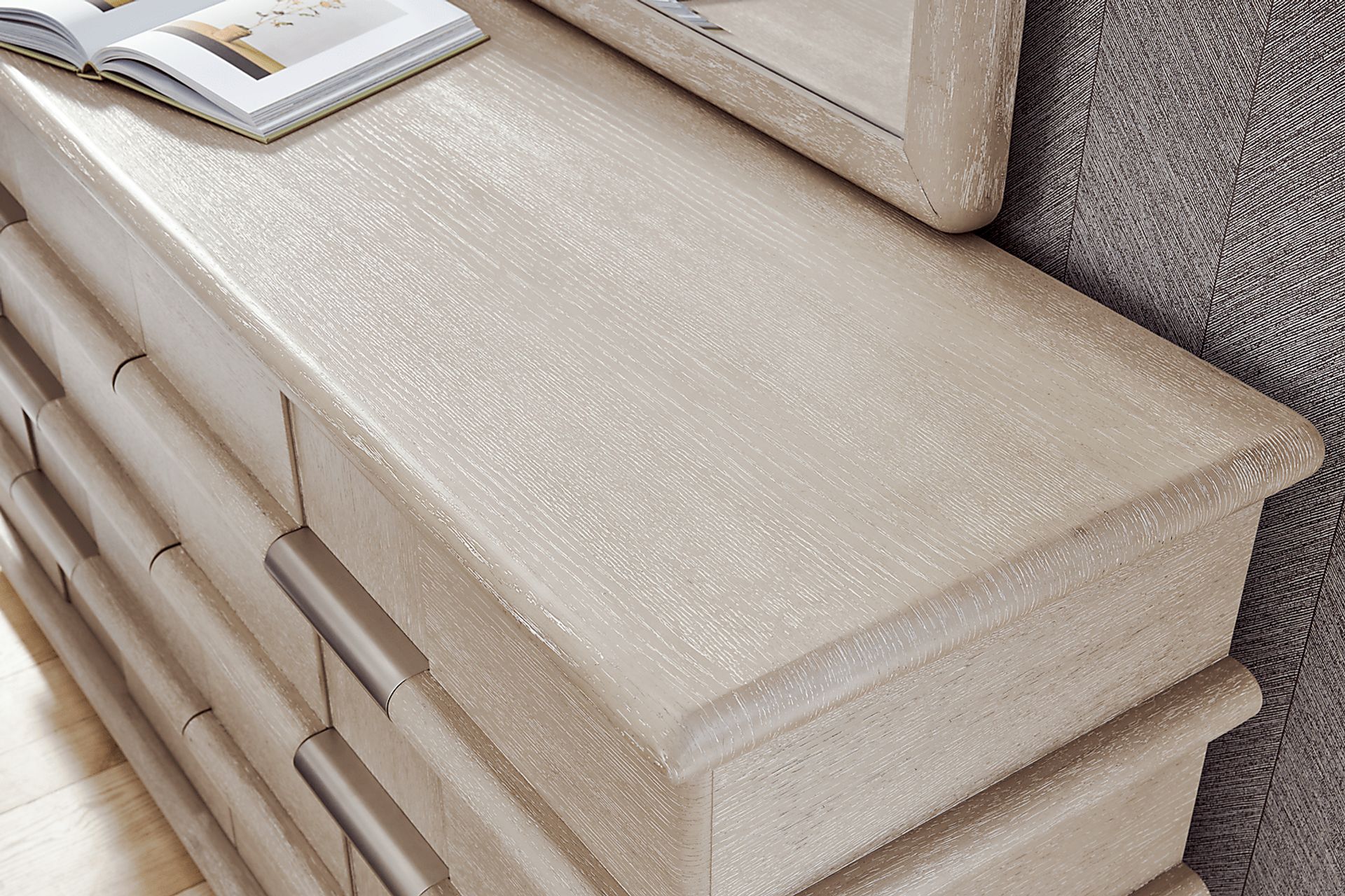 Moreno Stone 5 Pc Queen Upholstered Bedroom - Image 8