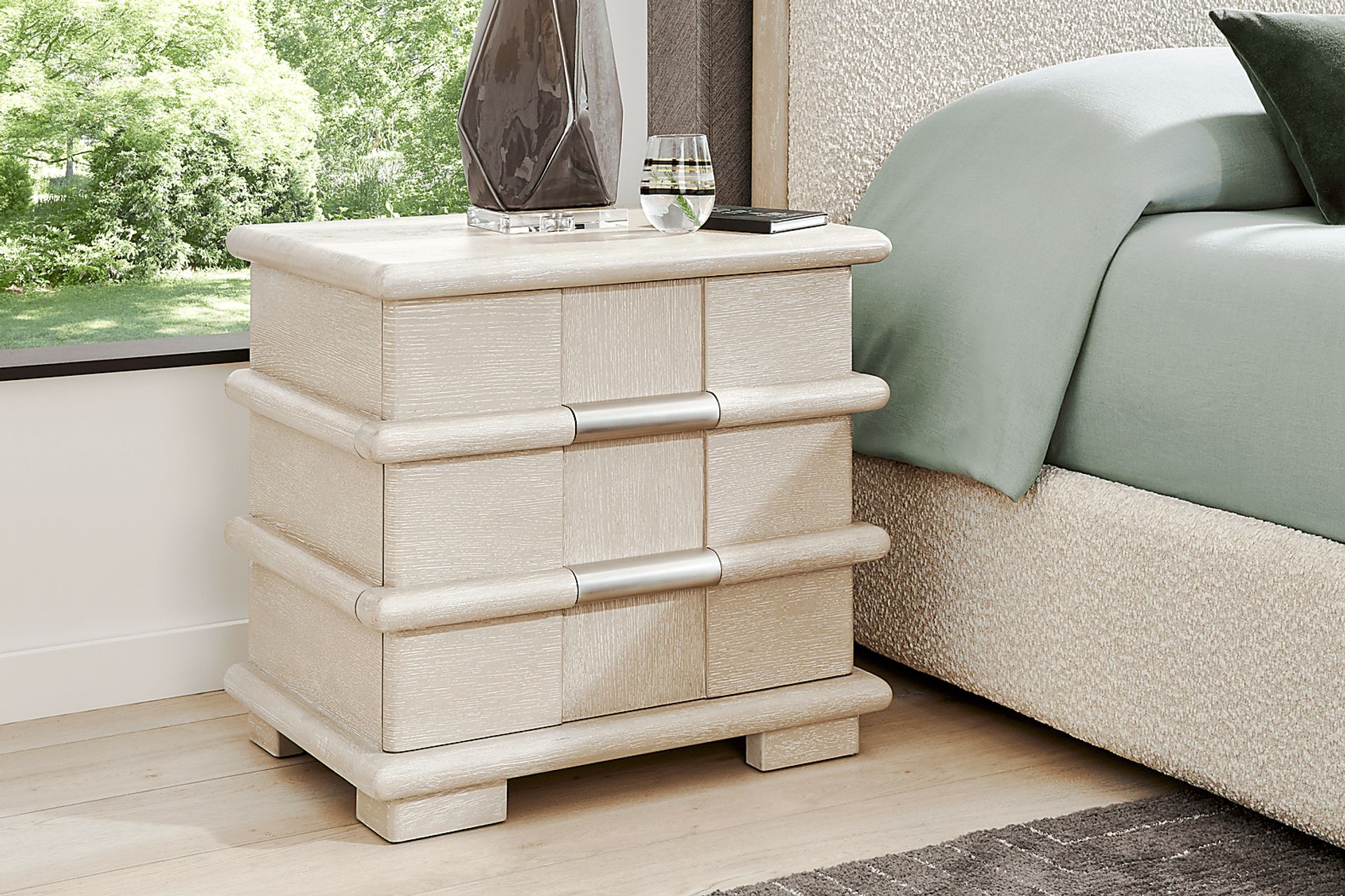 Moreno Stone Nightstand - Image 2