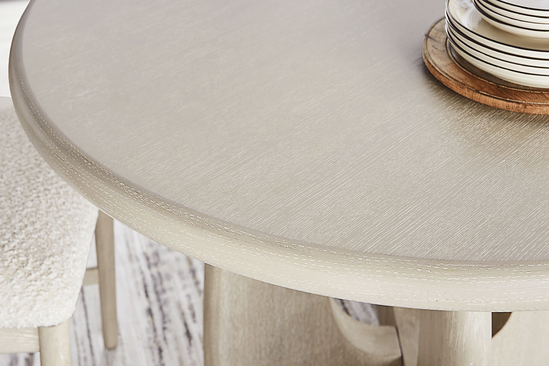 Moreno Stone 5 Pc Round Dining Room - Image 3