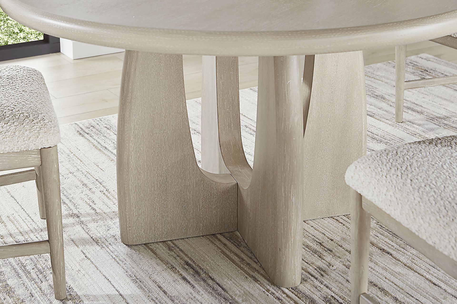 Moreno Stone 5 Pc Round Dining Room - Image 4