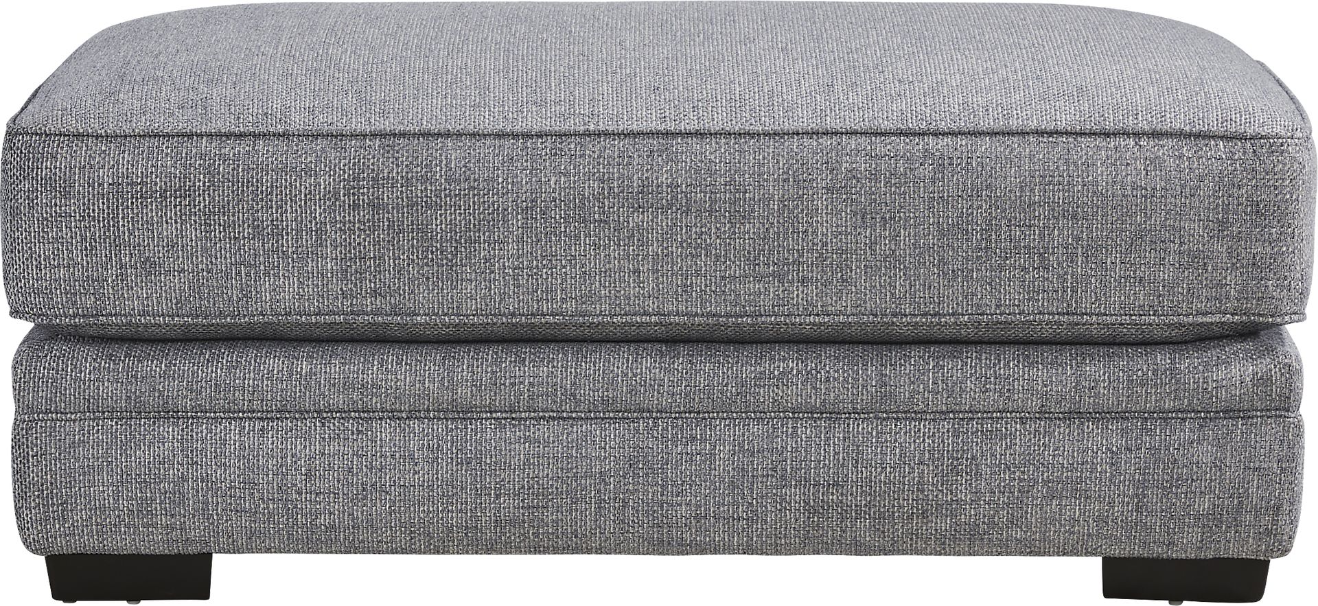 Morgan Falls Blue Ottoman - Image 2