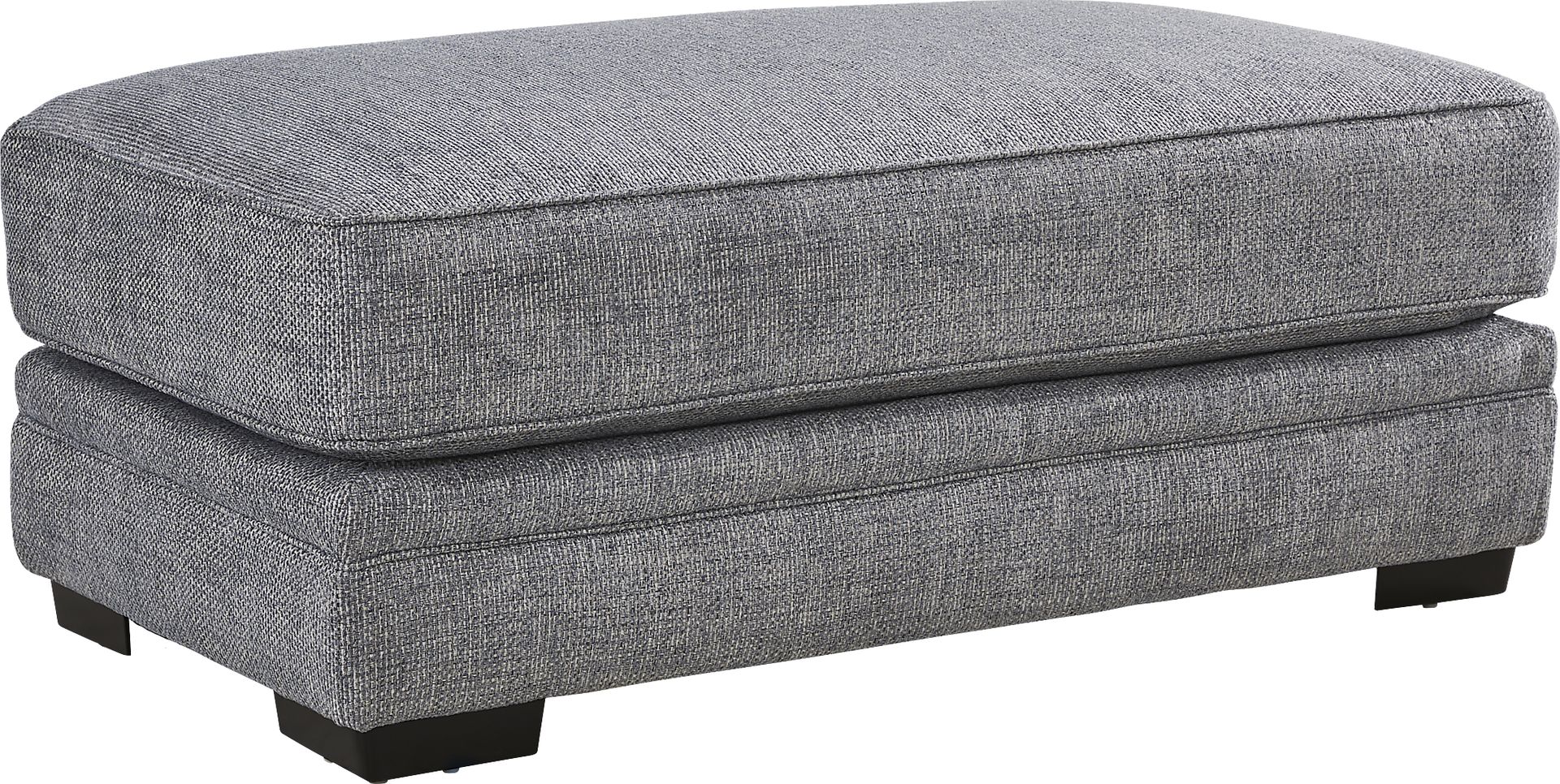 Morgan Falls Blue Ottoman - Image 2