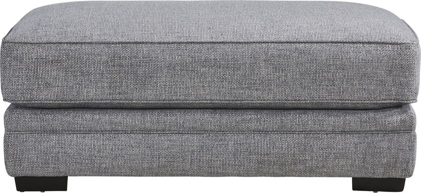 Morgan Falls Blue Ottoman