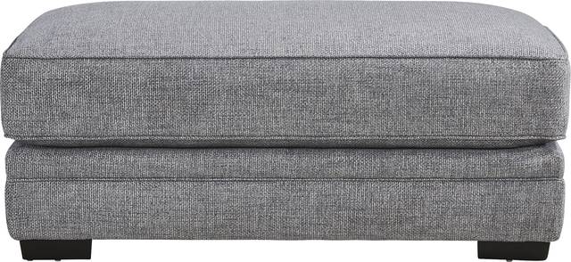 Morgan Falls Blue Ottoman - Thumbnail - Image 1