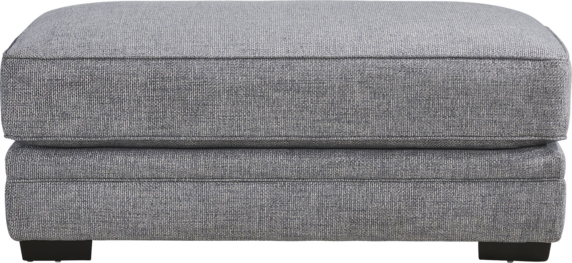 Morgan Falls Blue Ottoman - Image 1