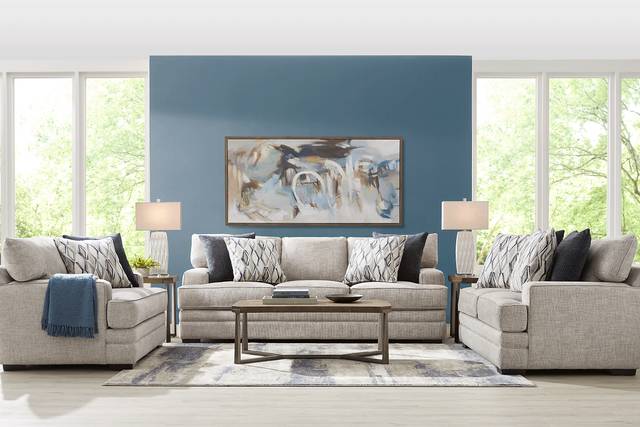 Morgan Falls Gray 7 Pc Living Room - Thumbnail - Image 1