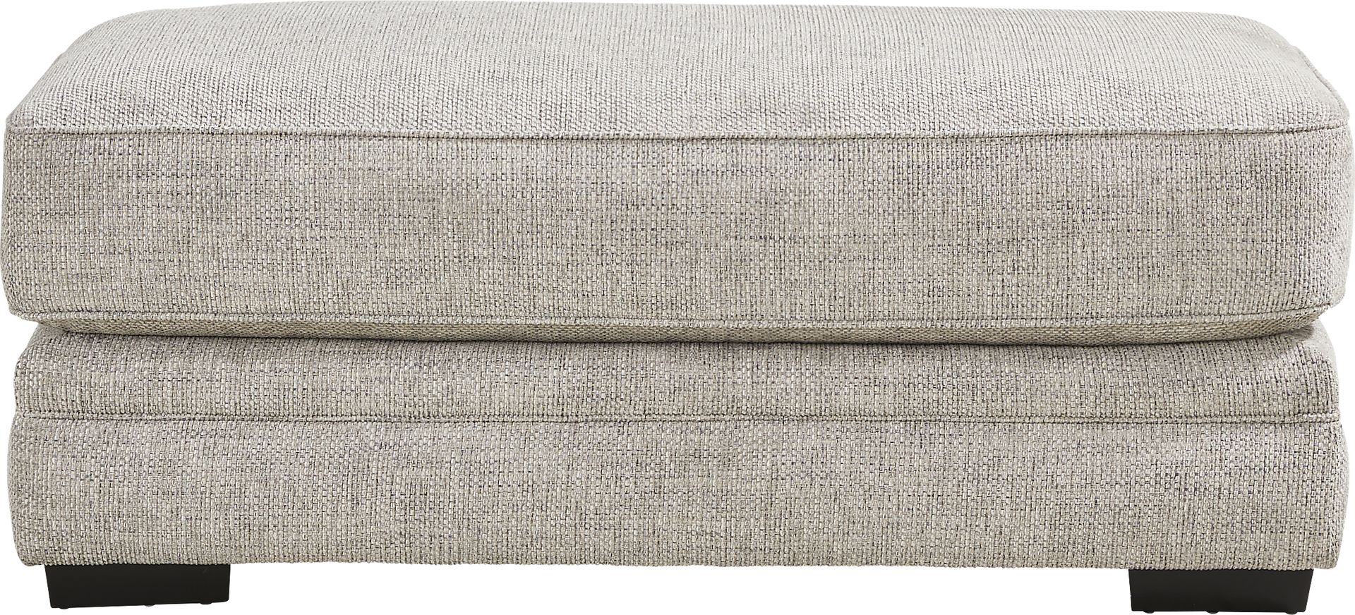 Morgan Falls Gray Ottoman - Image 2