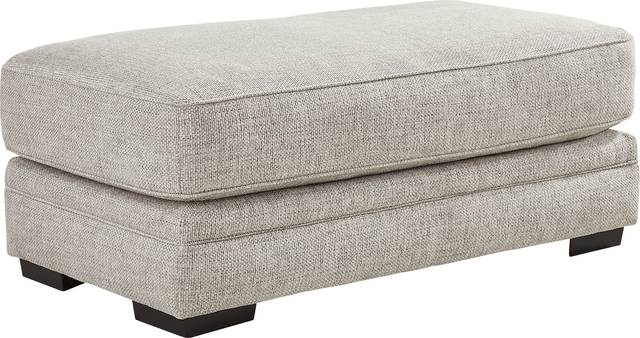 Morgan Falls Gray Ottoman - Thumbnail - Image 2
