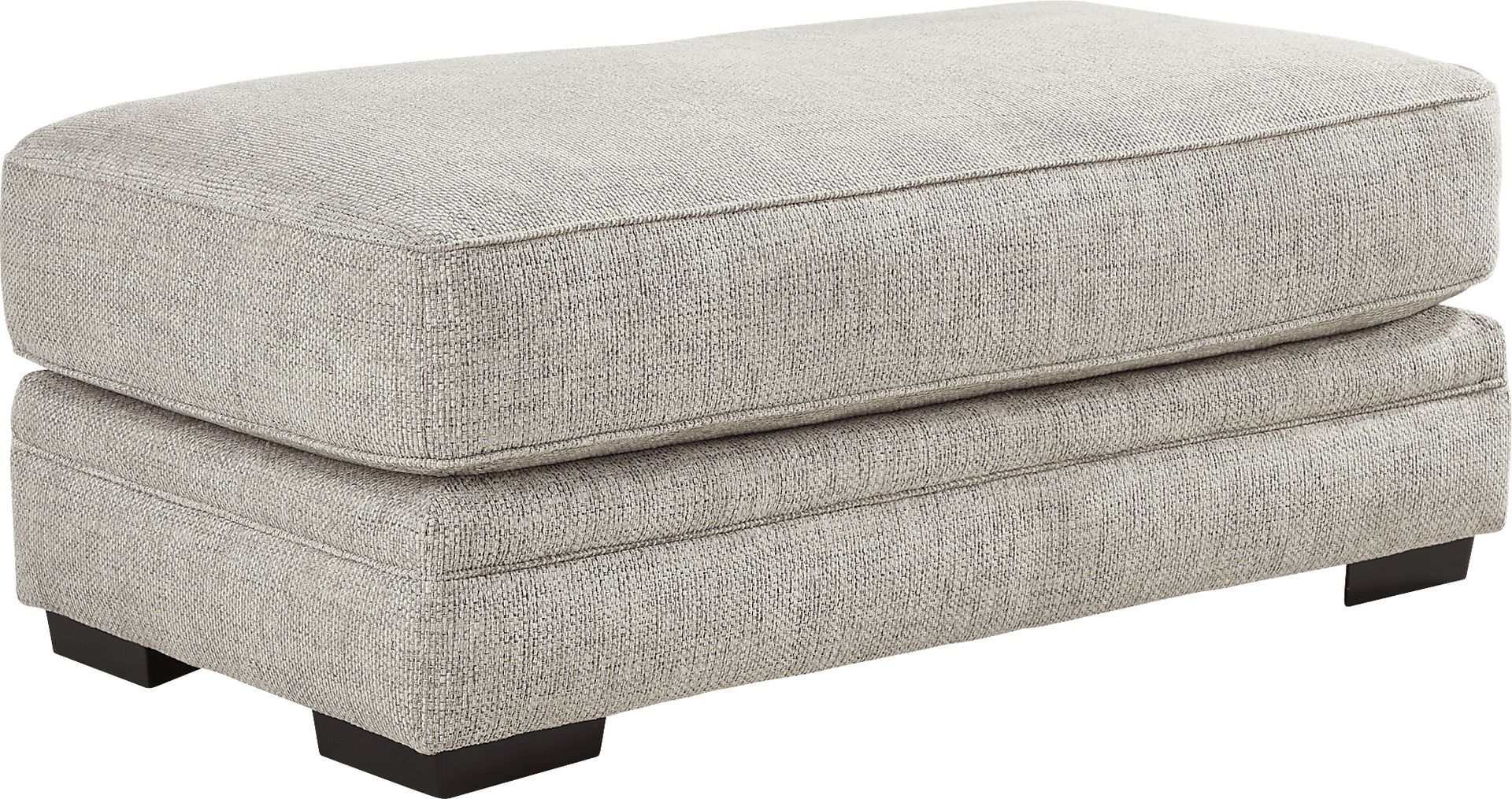 Morgan Falls Gray Ottoman - Image 2