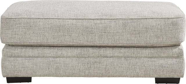 Morgan Falls Gray Ottoman - Thumbnail - Image 1