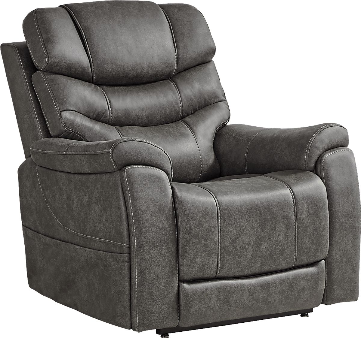 Dropship Trevor Triple Power Recliner,Genuine Leather,Standard Recliner  Chair,Lumbar Support,Adjustable Headrest,USB & Type C Charge Port to Sell  Online at a Lower Price