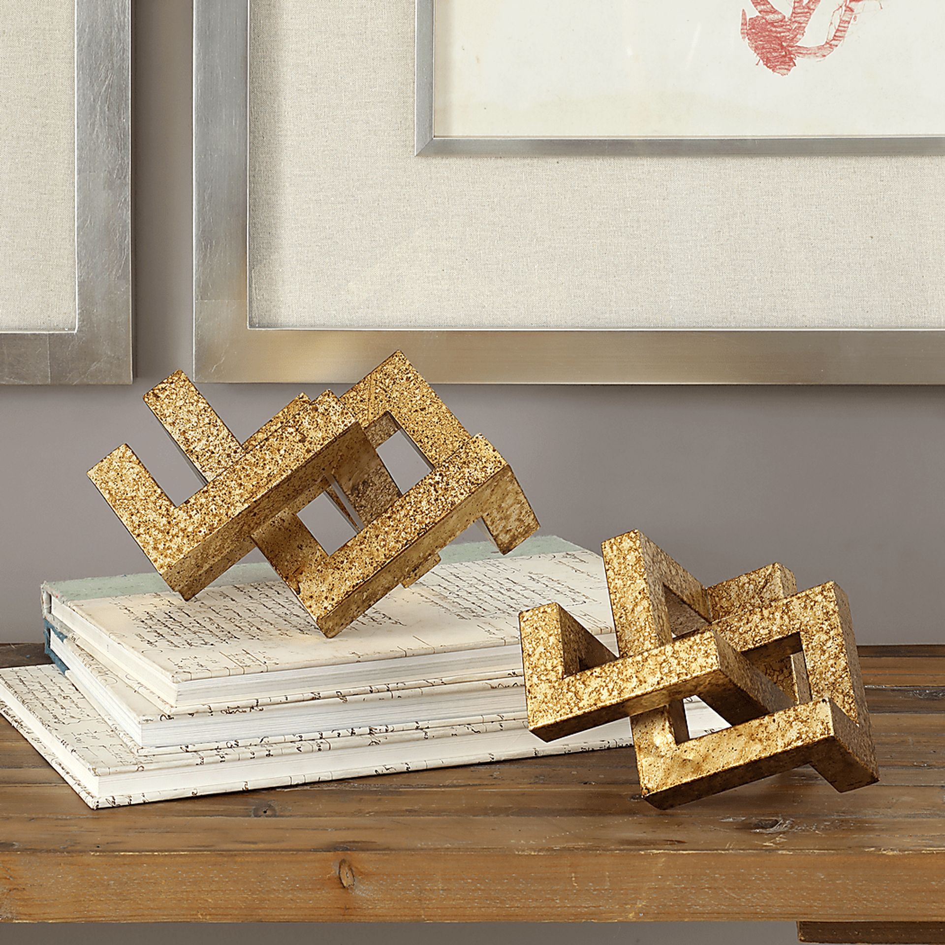 Morhaven Gold Sculpture, Set of 2 - Image 2