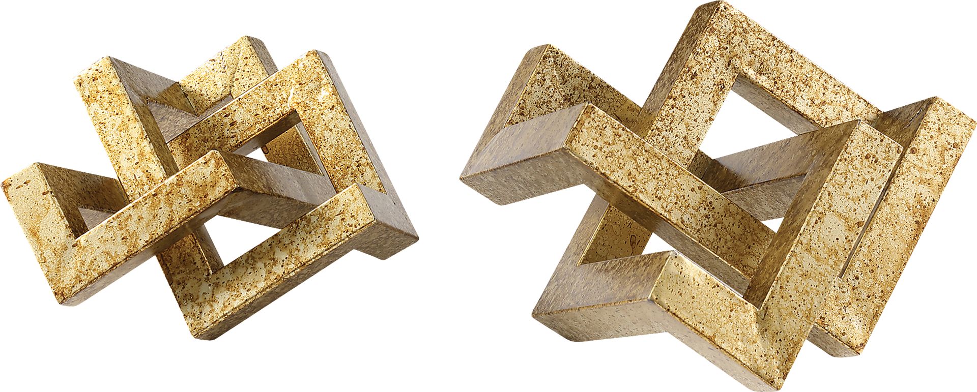 Morhaven Gold Sculpture, Set of 2 - Image 1