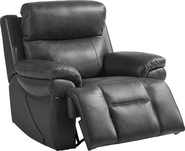 Morisano Gray Leather 8 Pc Triple Power Reclining Living Room with Air Massage - Thumbnail - Image 21