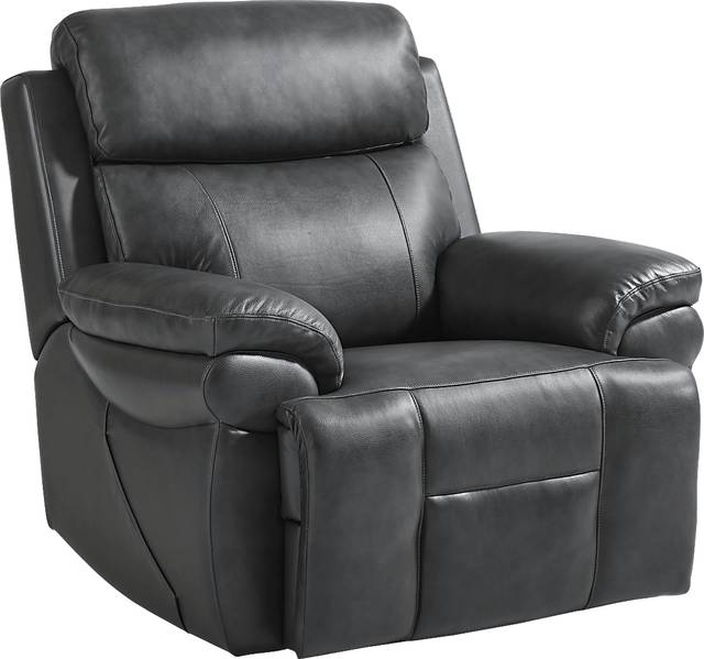 Morisano Gray Leather 8 Pc Triple Power Reclining Living Room with Air Massage - Thumbnail - Image 19