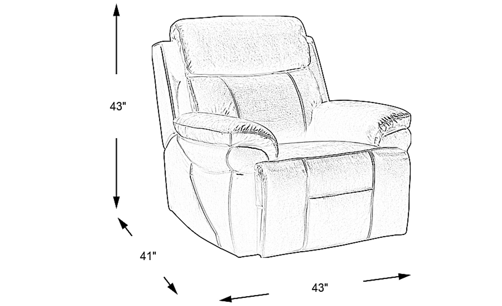 Dimension Image. Please refer to the Dimension Tab on this page for dimension details.