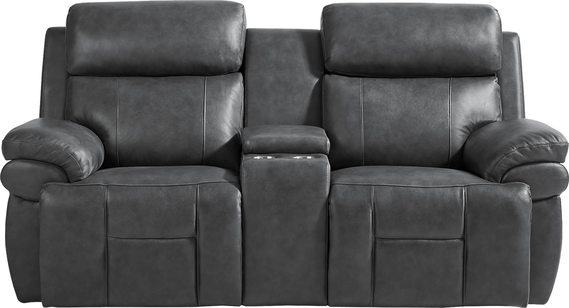 triple power reclining console loveseat