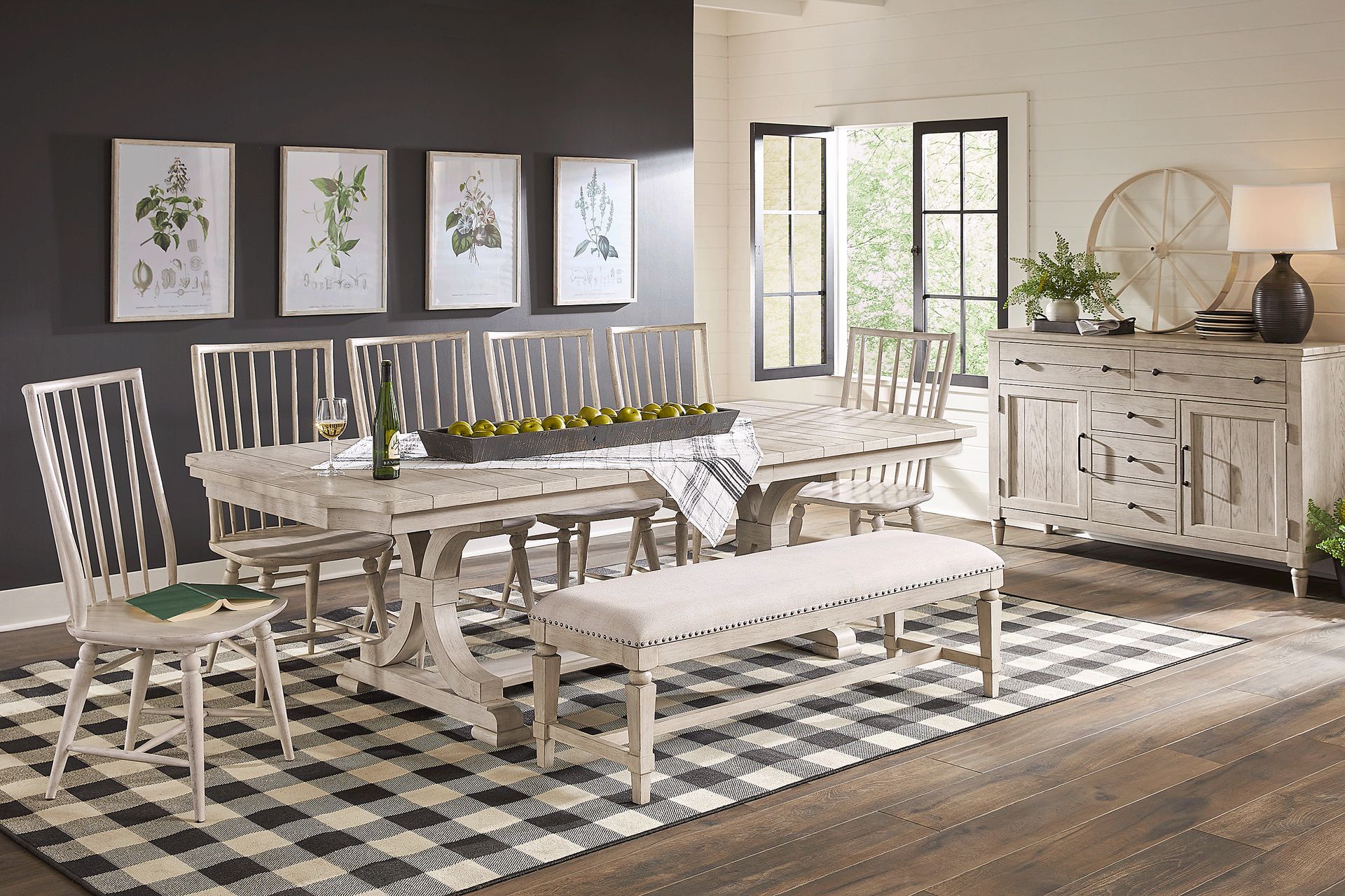 Morlan Road White 5 Pc Dining Room - Image 1