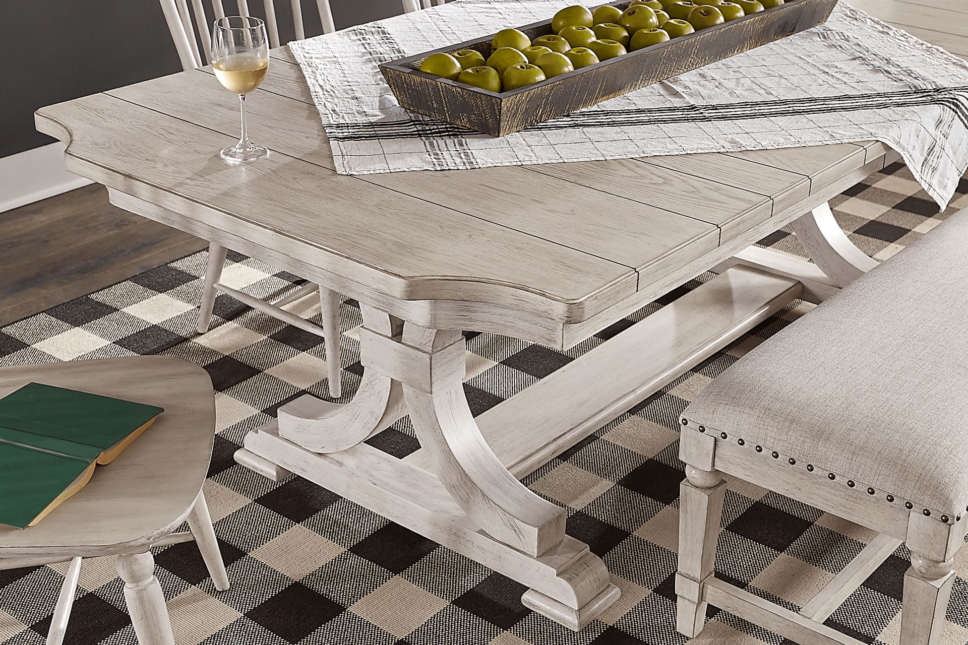 Morlan Road White 7 Pc Dining Room - Image 5