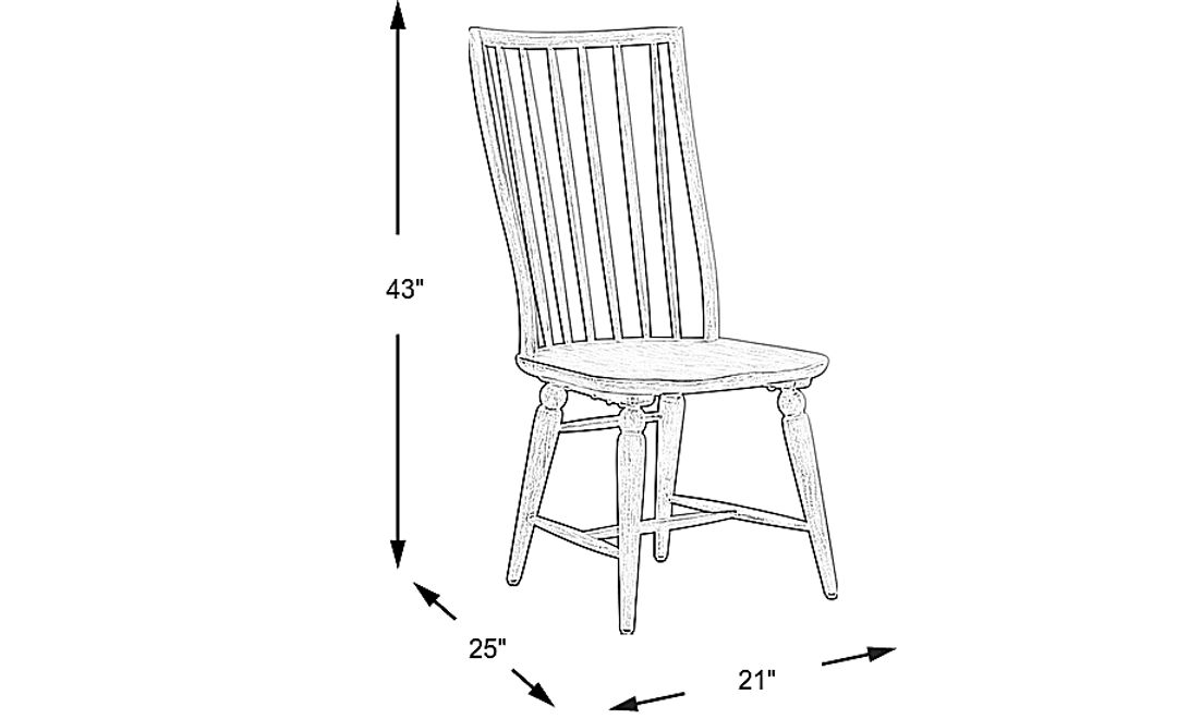Morlan Road White Side Chair