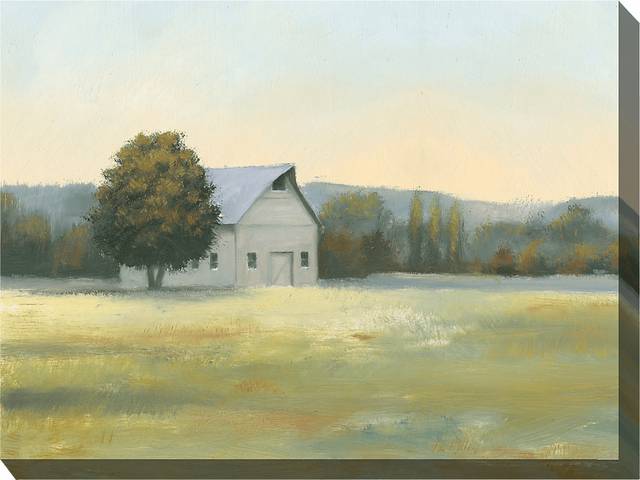 Morning Farm Green Indoor/Outdoor Wall Art - Thumbnail - Image 1