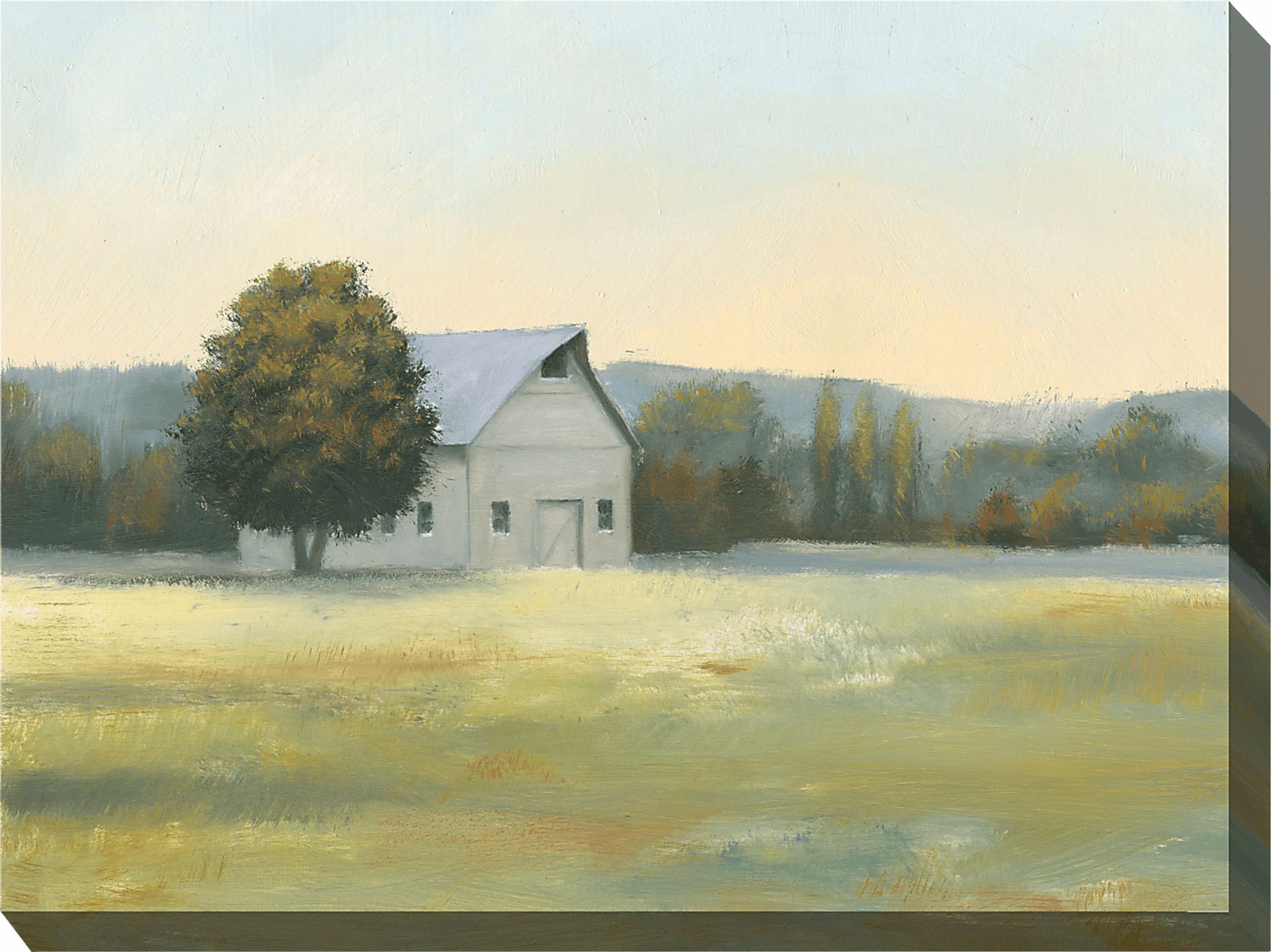 Morning Farm Green Indoor/Outdoor Wall Art - Image 1