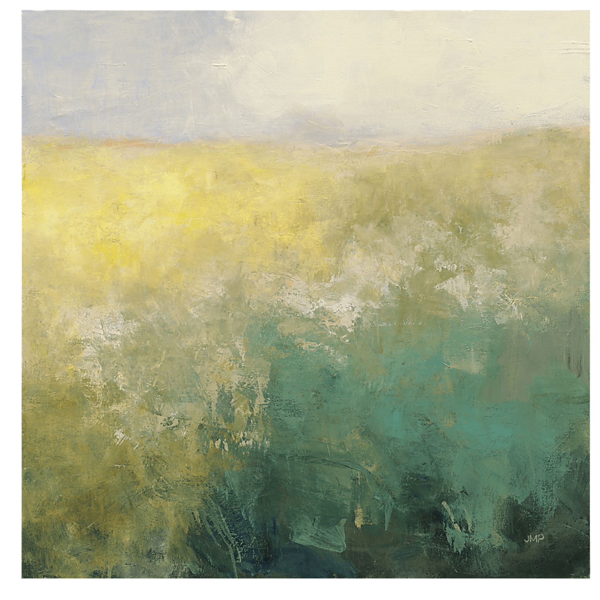 Morning Meadow Green Artwork - Image 1