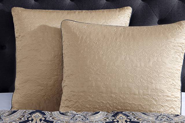 Morputh Navy 9 Pc Queen Comforter Set - Thumbnail - Image 5