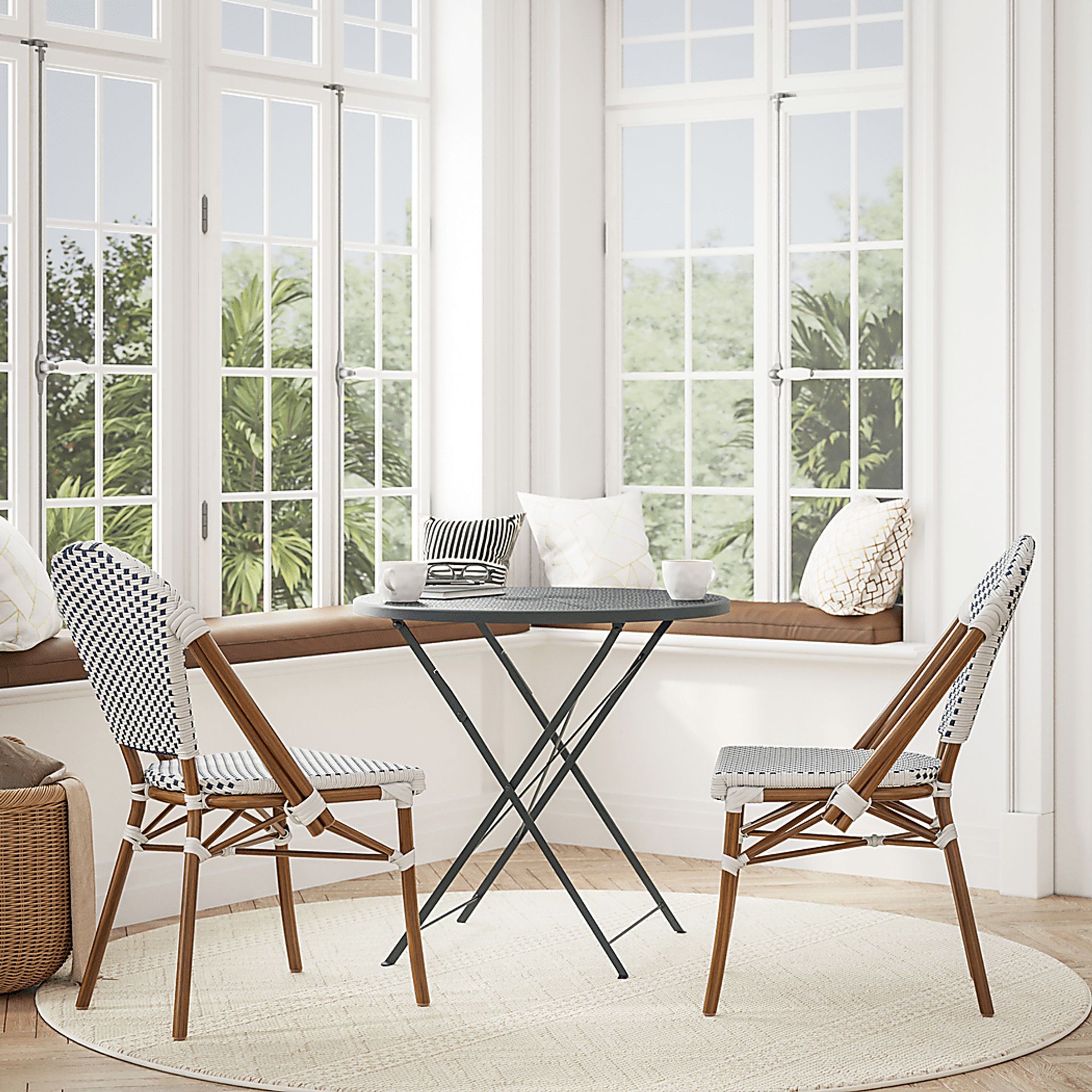 Morrie Navy Dining Chair - Image 3