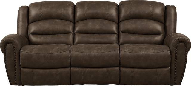 Morristown Brown Power Reclining Sofa - Thumbnail - Image 1