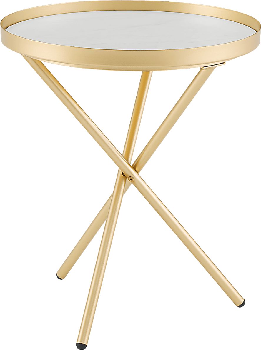 Mosewood Gold End Table