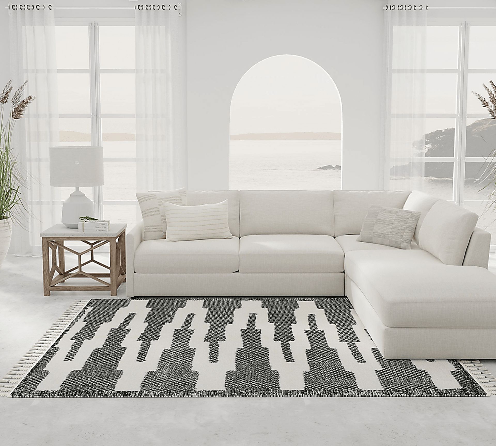 Moski Black 8'3 x 10' Rug - Image 2