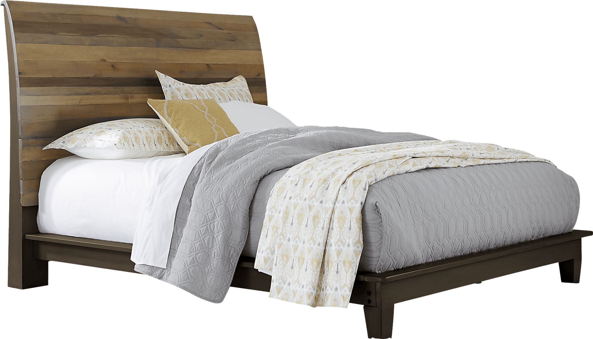 Moss Creek Brown 3 Pc Queen Sleigh Bed - Image 1