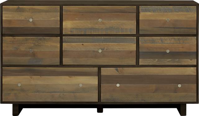 Moss Creek Brown 7 Pc Queen Sleigh Bedroom - Thumbnail - Image 3