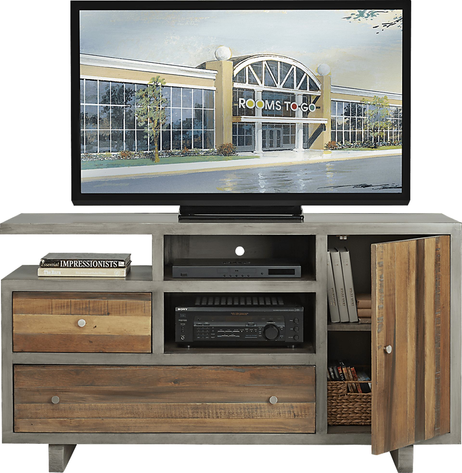 Moss Creek Gray 60 in. Console - Image 2