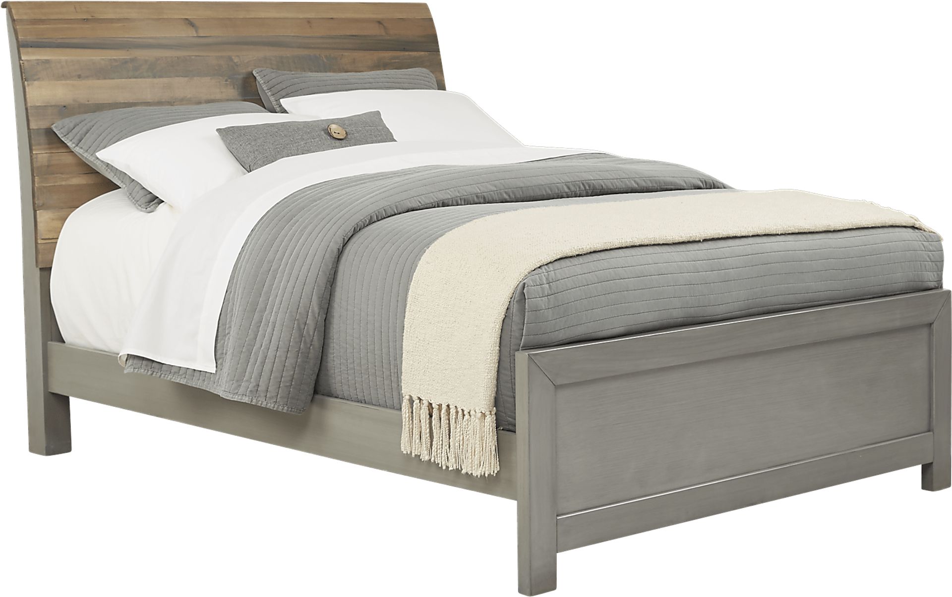 Kids Moss Creek Jr. Gray 3 Pc Full Sleigh Bed - Image 1