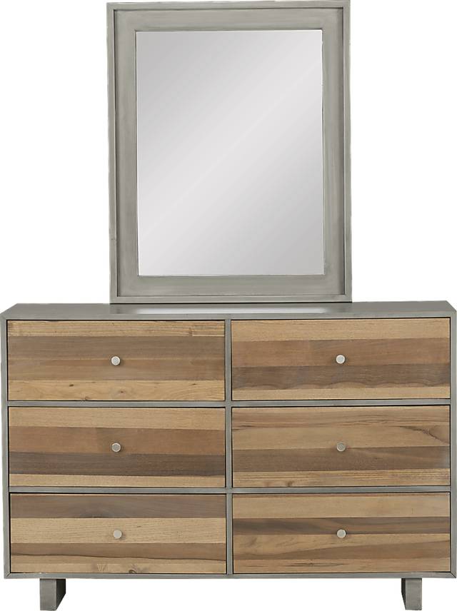 Kids Moss Creek Jr. Gray Dresser & Mirror Set - Thumbnail - Image 1