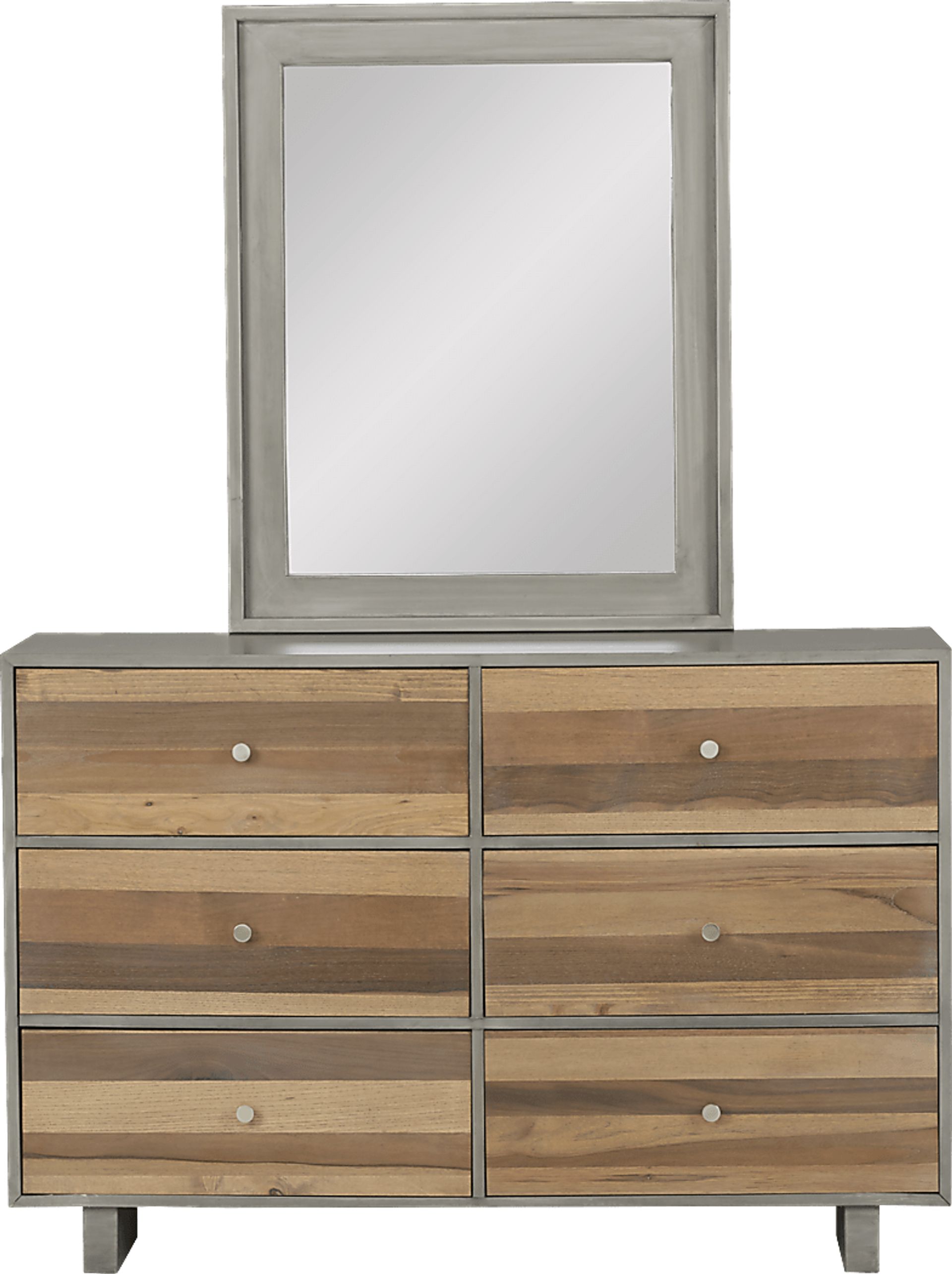 Kids Moss Creek Jr. Gray Dresser & Mirror Set - Image 1