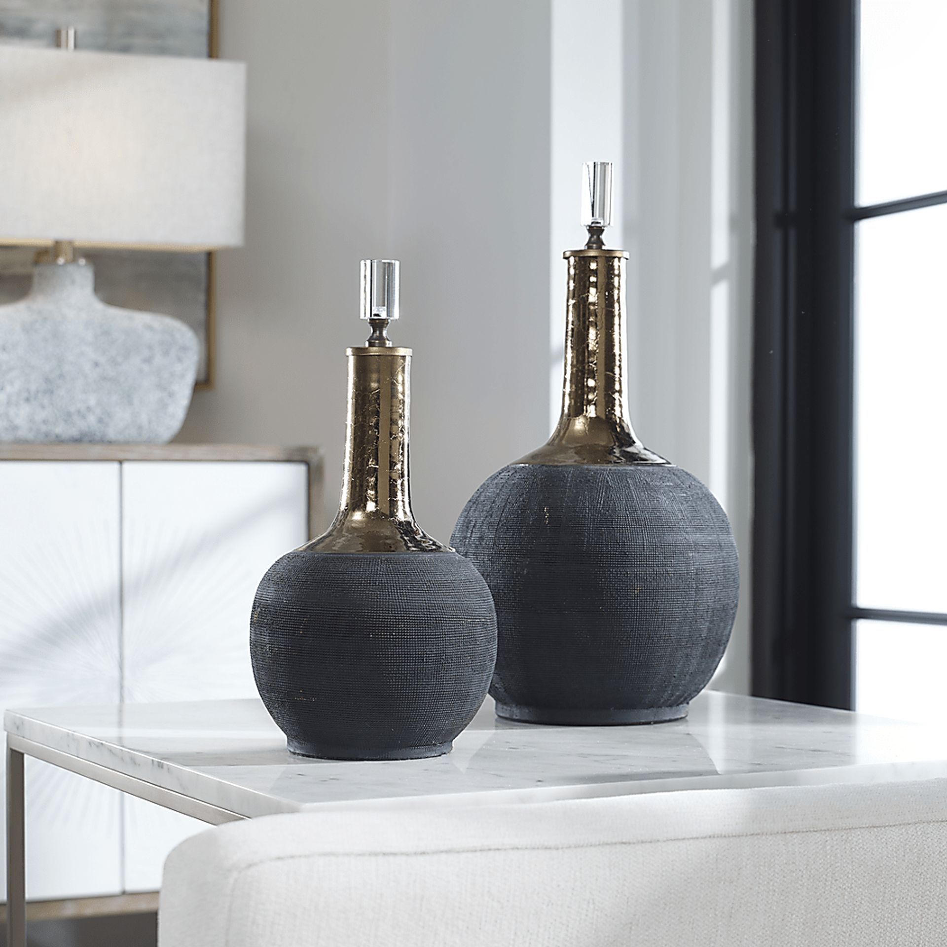 Mossleigh Black Bottle, Set of 2 - Image 3